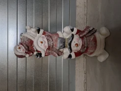 ohgreen 3 sneeuwmannen op elkaar met lichtjes