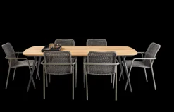 ohgreen Armstoel Aruba antracite