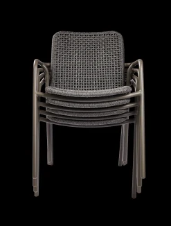 ohgreen Armstoel Aruba quartz grijs