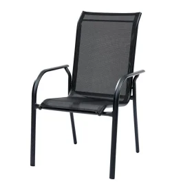 ohgreen Armstoel Blacksun aluminium en textileen