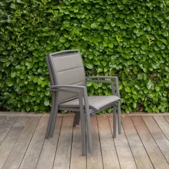 ohgreen Armstoel Modulo grijs antraciet