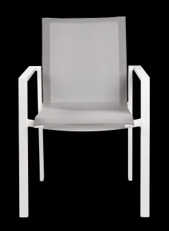 ohgreen Armstoel Norris wit/licht grijs