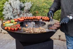 ohgreen Barbecue zwarte poedercoat d88cm met vierkante gesloten voet