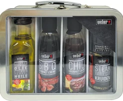 ohgreen Bbq set deluxe metalen koffertje