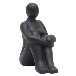 ohgreen Beeld zittende vrouw fiberterrazzo 26,5cm