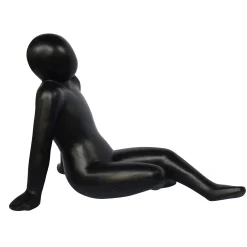 ohgreen Beeld zittende vrouw fiberterrazzo 69cm