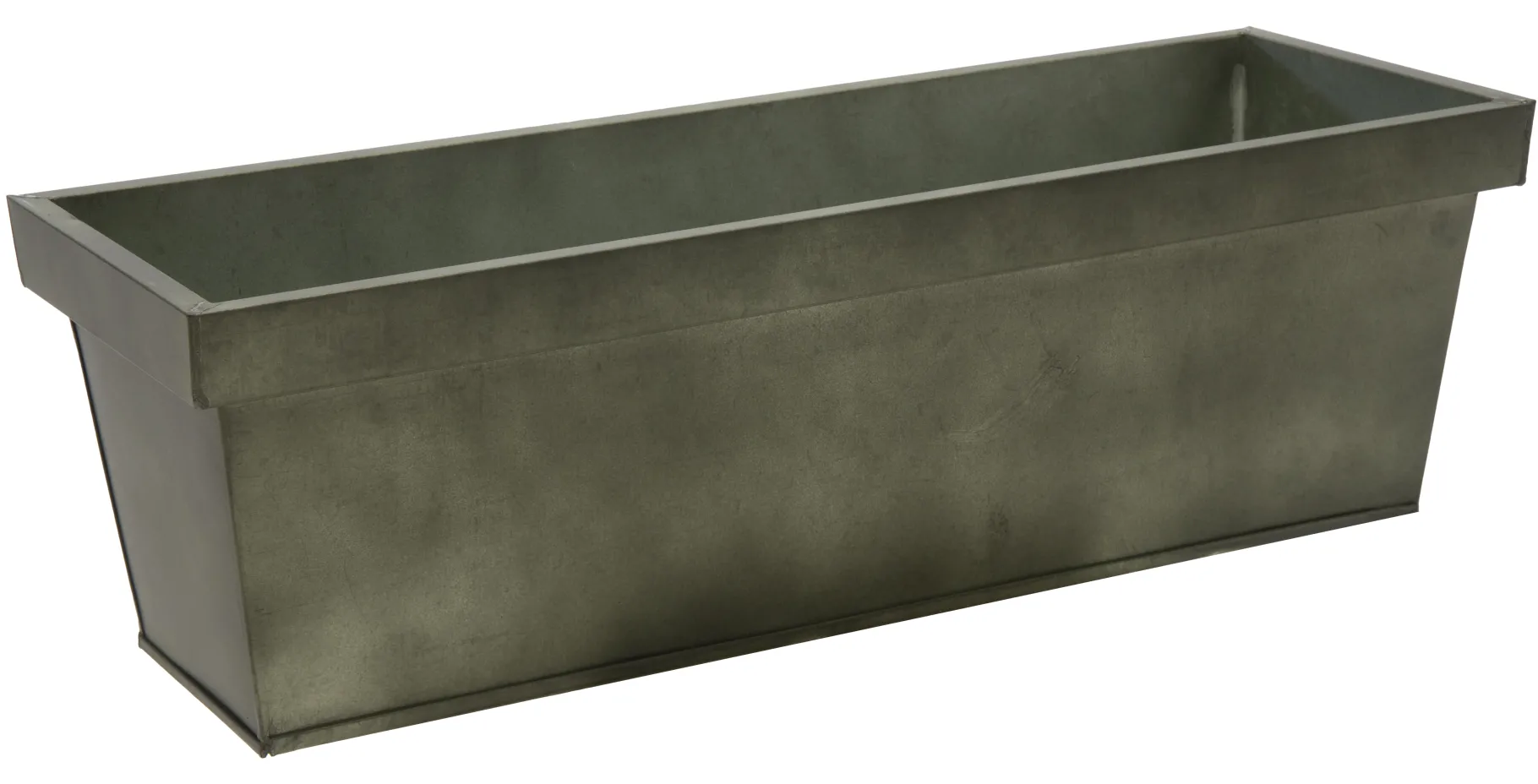 ohgreen Bloembak zink vintage groen l60w17h16