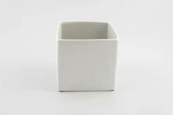 ohgreen BLOEMPOT VIERKANT BASIC MINI Ø 11CM MAT WIT