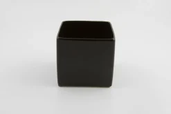 ohgreen BLOEMPOT VIERKANT BASIC MINI Ø 11CM MAT ZWART