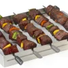 ohgreen Brochettehouder uit rvs voor 5 stuks 35,5x26,5x4,5cm