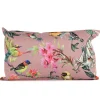 ohgreen Buitenkussen vogels oud roze 30x50cm