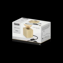 ohgreen calex tafelarmatuur E27 hout met snoer 1,8m met schakelaar