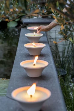 ohgreen Citronellakaars in witte schaal - Ginger Love