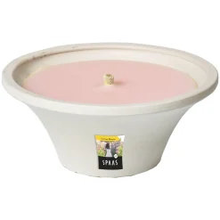 ohgreen Citronellakaars in witte schaal - Summer Blossom