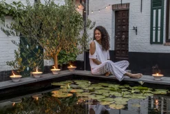 ohgreen Citronellakaars in witte schaal - Lemon Breeze