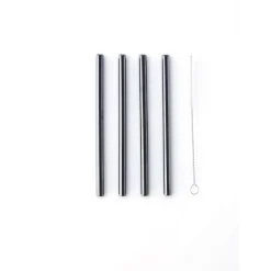 ohgreen COCKTAILRIETJES KORT RVS ZW S4