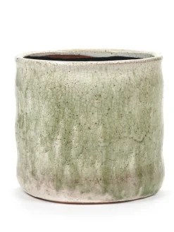 ohgreen Craquelé Pot flame light green d17,5 h16,5 cm
