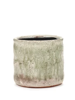 ohgreen Craquelé Pot flame light green d14 h13 cm