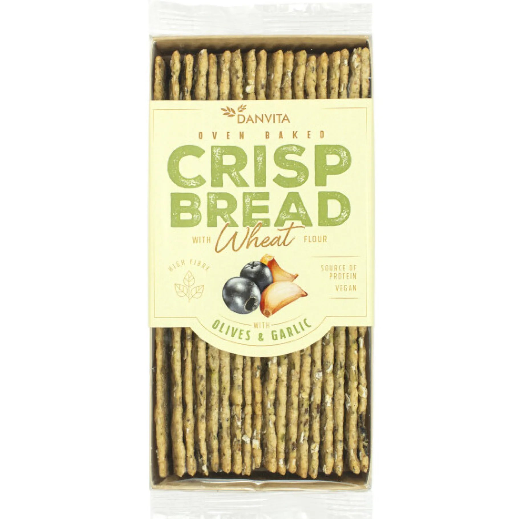 ohgreen Crispbread met olijven & look (vegan) 130g
