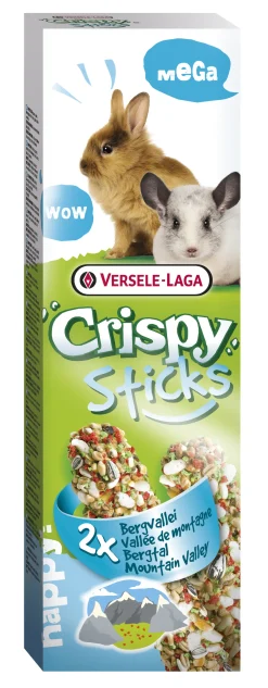 ohgreen Crispy mega sticks konijnen-chinchilla's "bergvallei" - 2 stuks 140g