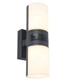 ohgreen Cyra wandlamp security licht met sensor donkergrijs led 16.5w