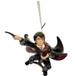 ohgreen 3d ornament harry potter op bezemsteel