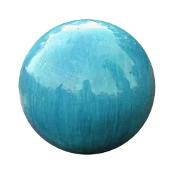 ohgreen Decoratieve bol geglazuurd oceaanblauw