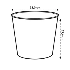 ohgreen Diamond hoog easy insert 32cm