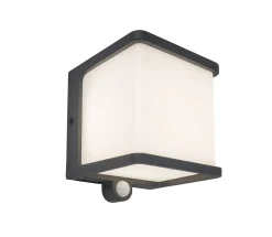 ohgreen Doblo solar wandlamp met sensor antractiet grijs led 7.5w