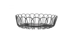 ohgreen Draadmand 26,5xh7,5 zwart flor