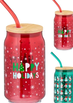 ohgreen Drinkglas met rietje