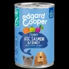 ohgreen Edgard & cooper, blik voor adult honden met zalm en kalkoen, 400g