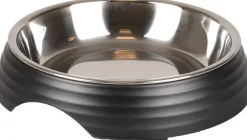 ohgreen Eetpot kat aschau geribbeld mat zwart 160ml