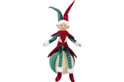 ohgreen Figuur elf sitting on ball bordeaux groen