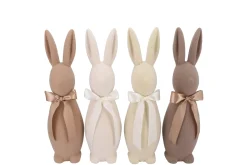 ohgreen Flock bruine konijn strik 10x10x31