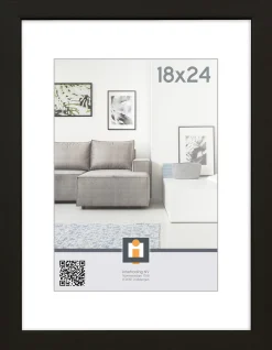 ohgreen fotolijst livorno zwart 18x24 cm