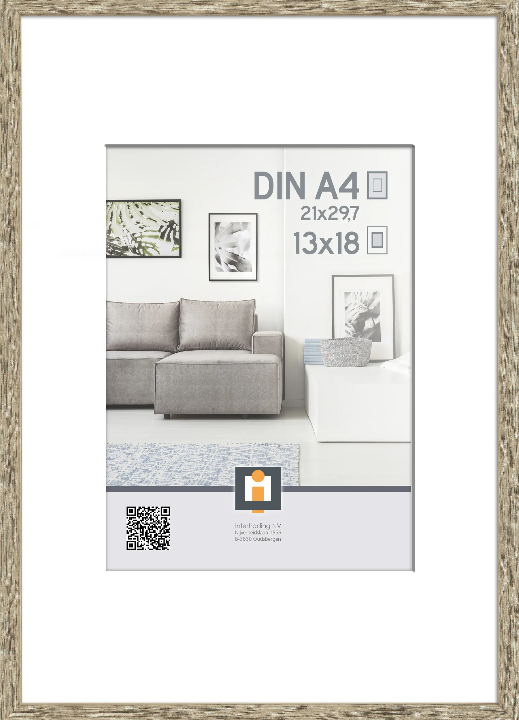 ohgreen fotolijst madrid vintage eik 21x30 cm