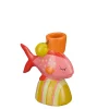ohgreen Funny kandelaar vis - l11,5xb4,5xh12cm