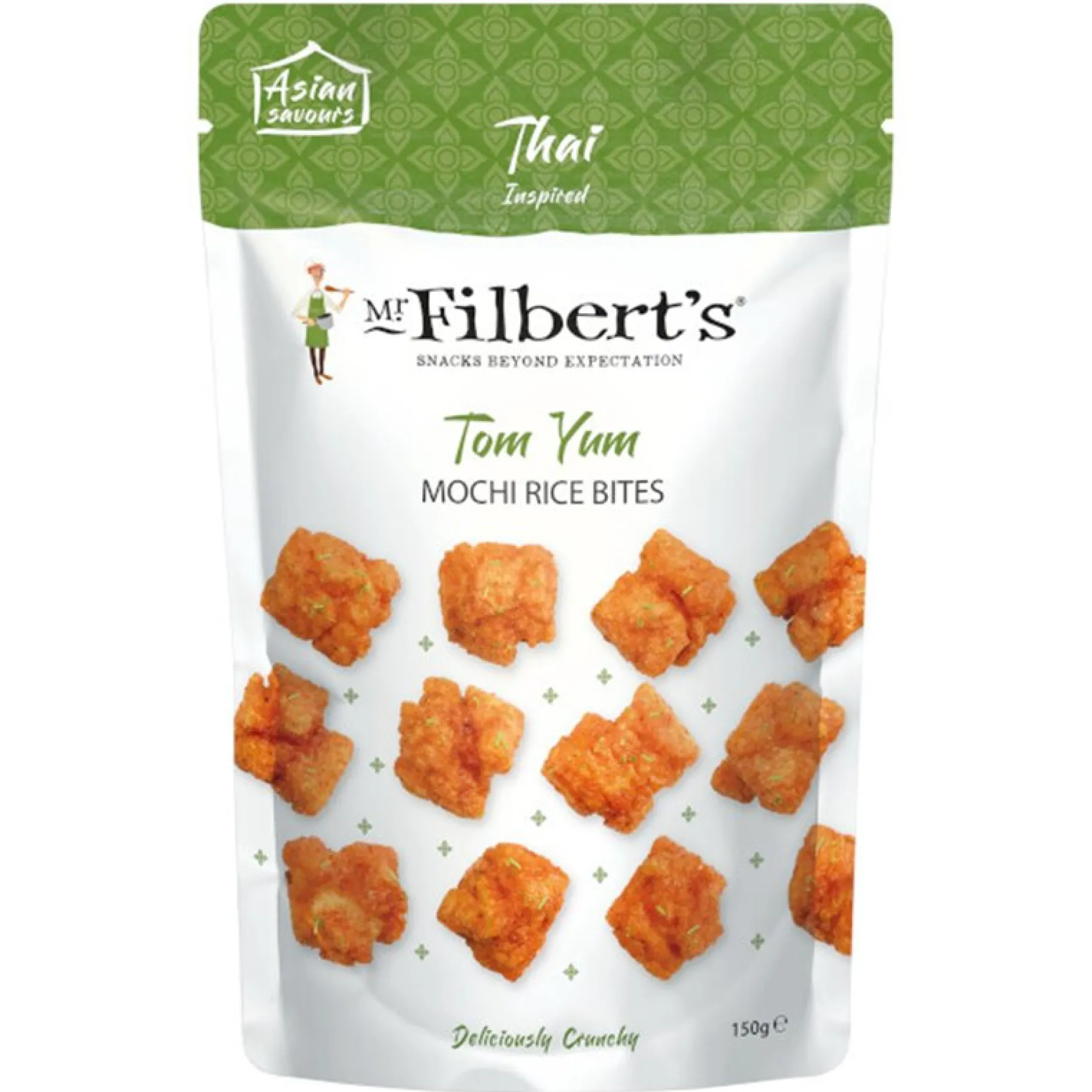 ohgreen Gefrituurde rijstcrackers met tom yum smaak 150g