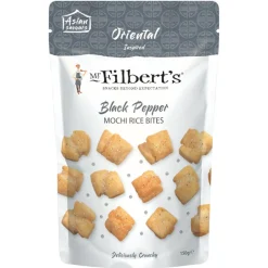 ohgreen Gefrituurde rijstcrackers met zwarte peper smaak 150g