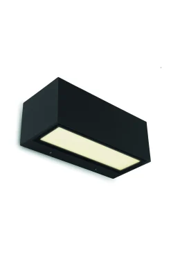 ohgreen Gemini wandlamp mat zwart led 21w