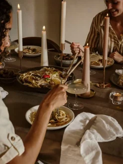 ohgreen Geribde dinerkaars