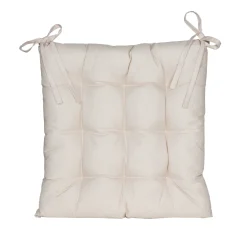 ohgreen Gewatteerd stoelkussen zand 38x38cm