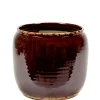ohgreen Glazed shades Pot costa m brown d21h21
