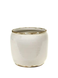 ohgreen Glazed shades Pot costa s white d18,5h19