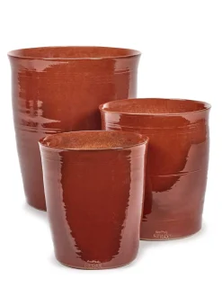 ohgreen Glazed shades Sierpot lines l40xb40xh44 rood