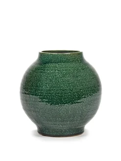 ohgreen Glazed shades Sierpot l24,5xb24,5x24 d.groen