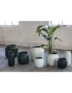 ohgreen Glazed shades Sierpot l23xb23xh21 l.grijs