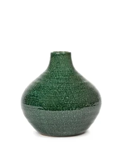 ohgreen Glazed shades Vaas s l24xb24x h23,5 d.groen