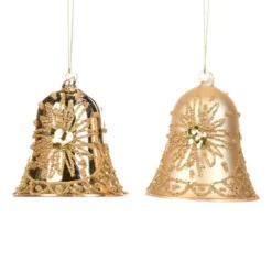 ohgreen Glazen bel met sterornament